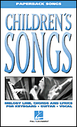 cover Childrens Songs-Paperback Songs piano sheet music cover